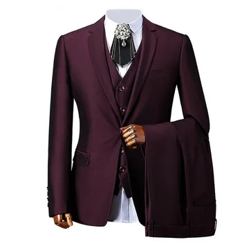 The new men's suit three-piece suit (coat + pants + jacket), dress men's dress, business dress, a variety of colors free choice
The new men's suit three-piece suit (coat + pants + jacket), dress men's dress, business dress, a variety of colors free choice