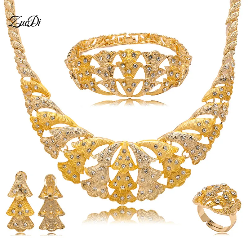 ZuoDi Dubai gold color jewelry sets Nigerian wedding woman accessories jewelry set fashion African Beads jewelry set Wholesale
ZuoDi Dubai gold color jewelry sets Nigerian wedding woman accessories jewelry set fashion African Beads jewelry set Wholesale