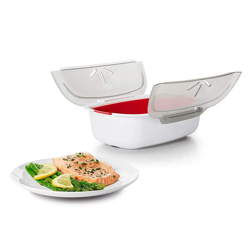 Microwave Steamer Basket Safe Non-toxic Fish Food Microwave Oven Steamer Steaming Dish Non-toxic Tasteless Safe And Healthy
Microwave Steamer Basket Safe Non-toxic Fish Food Microwave Oven Steamer Steaming Dish Non-toxic Tasteless Safe And Healthy