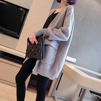 Cardigan Open Stitch 2019 Spring Autumn New Women's Korean Loose Fork Sweater Coat Jacket Long Pure Solid Color Plus Size Women
Cardigan Open Stitch 2019 Spring Autumn New Women's Korean Loose Fork Sweater Coat Jacket Long Pure Solid Color Plus Size Women
