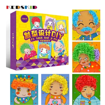 DIY 3D educational toys children handmade Stereoscopic Dress up your hair decoration kids child multicolor Character drawing Toy
DIY 3D educational toys children handmade Stereoscopic Dress up your hair decoration kids child multicolor Character drawing Toy