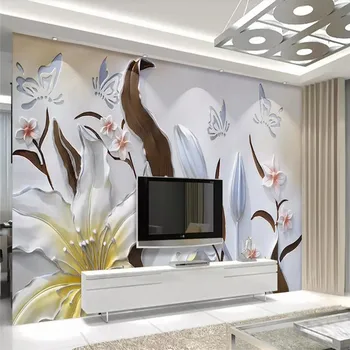Lily butterfly love flower 3d background wall professional production mural, wallpaper wholesale, custom poster photo wall
Lily butterfly love flower 3d background wall professional production mural, wallpaper wholesale, custom poster photo wall