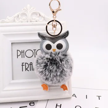 Cute Pompom Owl Keychain pom pom Key Chain Rabbit Fur Ball pompon Porte Clef Fluffy Leather Key Ring accessories Jewelry
Cute Pompom Owl Keychain pom pom Key Chain Rabbit Fur Ball pompon Porte Clef Fluffy Leather Key Ring accessories Jewelry