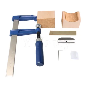 Yibuy Fret Press Tool Insert Luthier Fretting DIY Tool w/2 Wooden Soundhole Cauls + Radian 16 Brass Insert for Electric Guitar 
Yibuy Fret Press Tool Insert Luthier Fretting DIY Tool w/2 Wooden Soundhole Cauls + Radian 16 Brass Insert for Electric Guitar