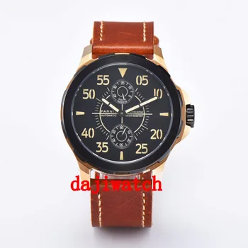PARNIS 44mm Mechanical Watches Men's Watch Power Reserved Luxury Calenr Leather Waterproof Watches Relojes
PARNIS 44mm Mechanical Watches Men's Watch Power Reserved Luxury Calenr Leather Waterproof Watches Relojes