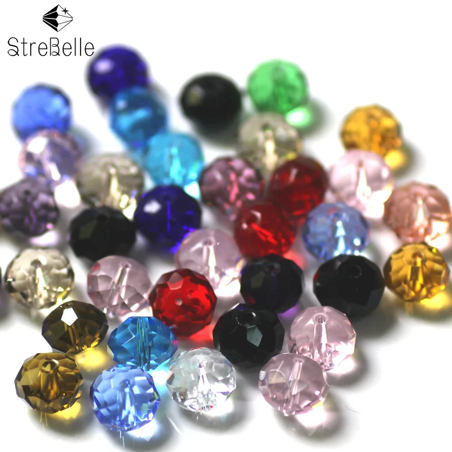 100pcs Rondelle Beads 8x10MM Quartz Faceted Bicone Crystal Beads Rondelle Glass DIY Charm Spacer Loose Beads Jewelry Making
100pcs Rondelle Beads 8x10MM Quartz Faceted Bicone Crystal Beads Rondelle Glass DIY Charm Spacer Loose Beads Jewelry Making