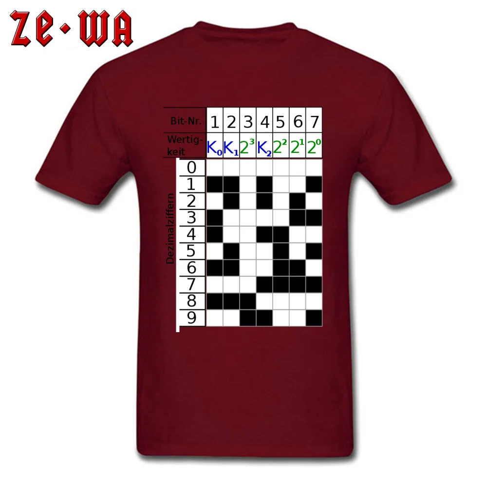 Code Hamming T Shirts 2018 Popular Short Sleeve Simple Style Cotton O-Neck Men's Tops Tees Comics Top T-shirts Summer Autumn Code Hamming maroon