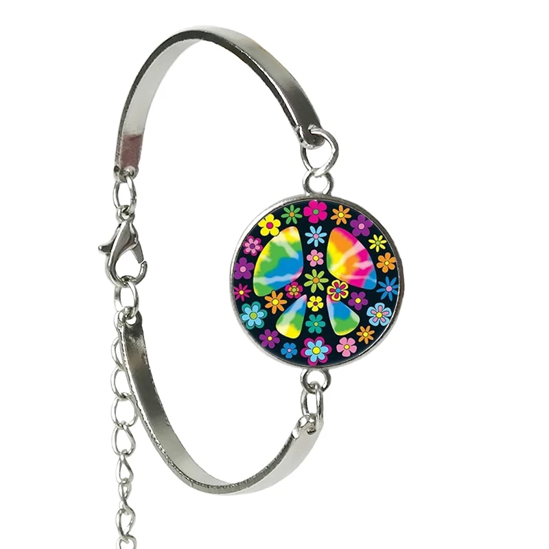 bracelet Flower Peace Sign Photo Silver Cabochon Glass bracelet For Women Jewelry Gift
bracelet Flower Peace Sign Photo Silver Cabochon Glass bracelet For Women Jewelry Gift