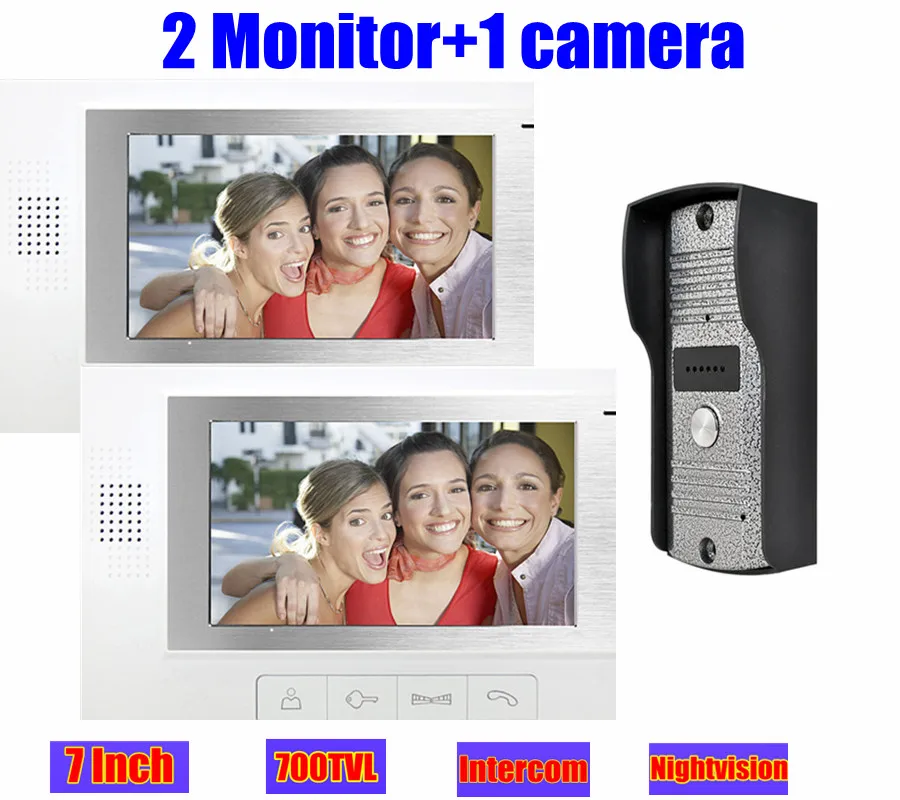 7" TFT wired home Video Door Phone Intercom 2 monitor system doorphone Doorbell door 700TVL ir night vision camera waterproof
7" TFT wired home Video Door Phone Intercom 2 monitor system doorphone Doorbell door 700TVL ir night vision camera waterproof