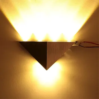 

3W 5W Indoor LED Wall Lamp triangle shape Decorate Wall Sconce Bedroom Reading LED Wall Light decorations AC 85-260V