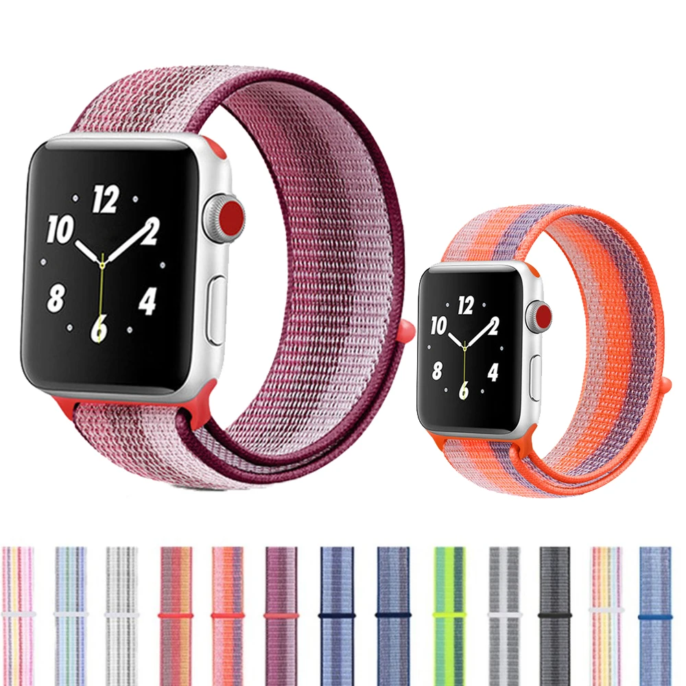 Band For Apple Watch Series 3/2/1 38MM 42MM Nylon Soft Breathable Replacement Strap Sport Loop for iwatch series 4 40MM 44MM
Band For Apple Watch Series 3/2/1 38MM 42MM Nylon Soft Breathable Replacement Strap Sport Loop for iwatch series 4 40MM 44MM
