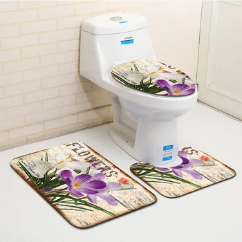 Honlaker 3Pcs/Set Flowers Bathroom Toilet Mat Soft Flannel Absorbent Non-Slip Bath Mats and Rugs Bathroom Decorations
Honlaker 3Pcs/Set Flowers Bathroom Toilet Mat Soft Flannel Absorbent Non-Slip Bath Mats and Rugs Bathroom Decorations
