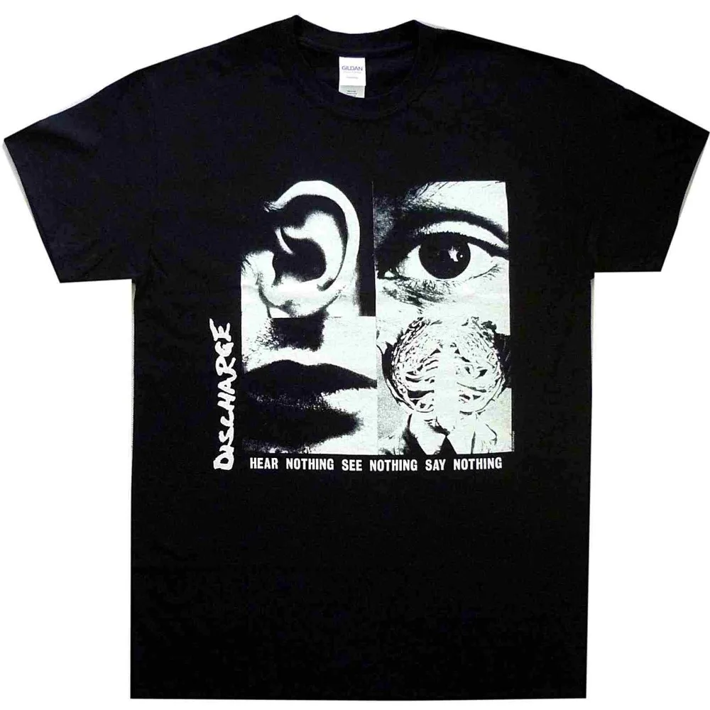 T Shirt Novelty Discharge Hear Nothing See Nothing S M L Xl Tshirt Official Punk Band T Shirt T Shirt Anime Tees
T Shirt Novelty Discharge Hear Nothing See Nothing S M L Xl Tshirt Official Punk Band T Shirt T Shirt Anime Tees