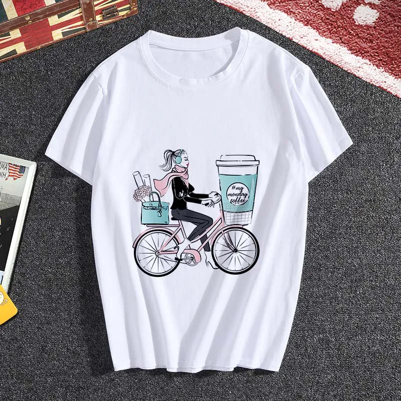 My Monday coffee T shirt Women personality Tshirt Harajuku aesthetics New summer Thin Section White Tops Female T-shirt clothing
My Monday coffee T shirt Women personality Tshirt Harajuku aesthetics New summer Thin Section White Tops Female T-shirt clothing