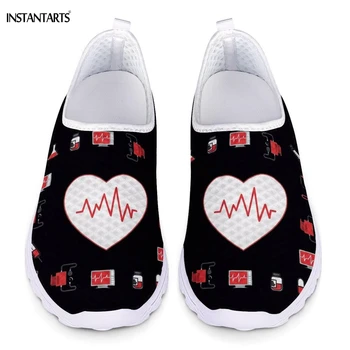 INSTANTARTS Heart Nurse/Hospital Equipment Print Woman Running Shoes Nursing Hearts Sports Shoes Breath Slip On Sneakers Black
INSTANTARTS Heart Nurse/Hospital Equipment Print Woman Running Shoes Nursing Hearts Sports Shoes Breath Slip On Sneakers Black