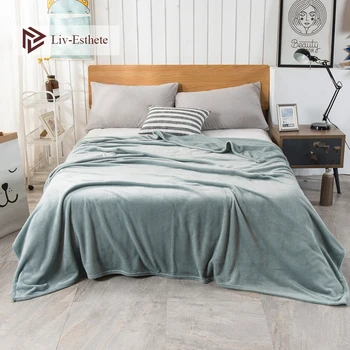 Liv-Esthete Fashion Hot Sale Flannel Blanket Summer Sheet bed cover Sofa Throw Queen King Size Coral Fleece Blankets 1PCS
Liv-Esthete Fashion Hot Sale Flannel Blanket Summer Sheet bed cover Sofa Throw Queen King Size Coral Fleece Blankets 1PCS
