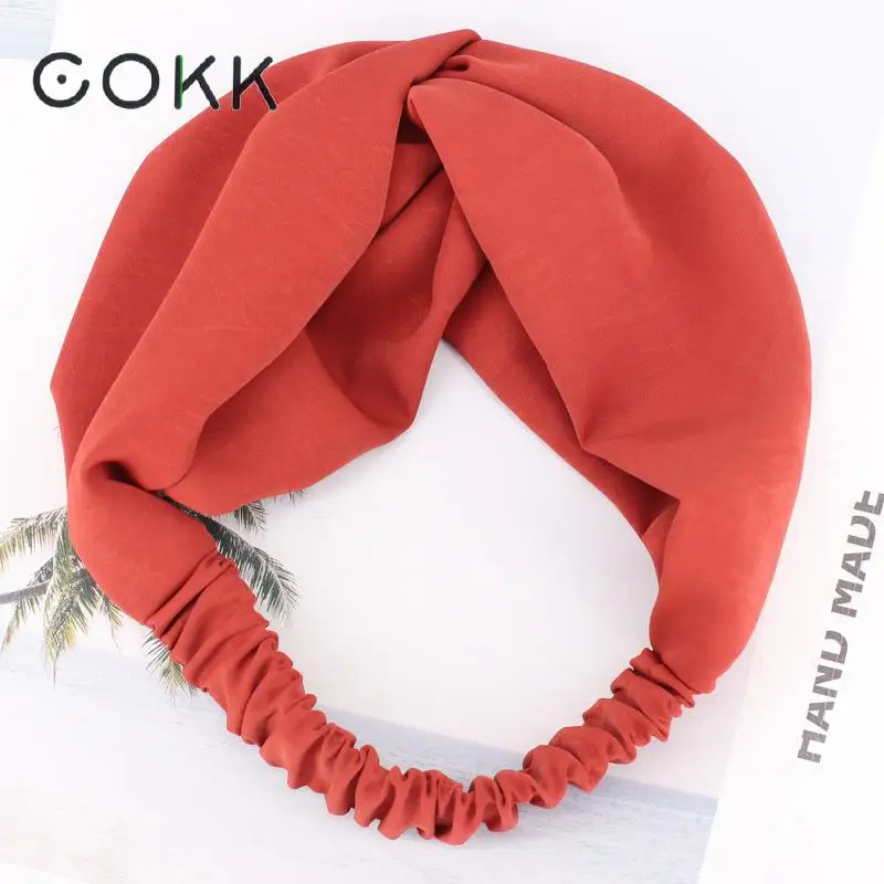 COKK Sweet Headbands For Women Turban Hair Accessories Female Solid Color Red Black Headdress Hair Bow Head Band Hairband New
COKK Sweet Headbands For Women Turban Hair Accessories Female Solid Color Red Black Headdress Hair Bow Head Band Hairband New