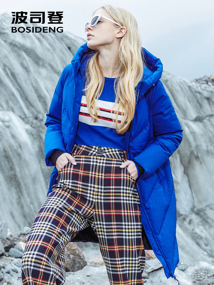 BOSIDENG women's down jacket female 2018 new long sports fashion windproof hooded thicken down coat solid color parka B80142002
BOSIDENG women's down jacket female 2018 new long sports fashion windproof hooded thicken down coat solid color parka B80142002
