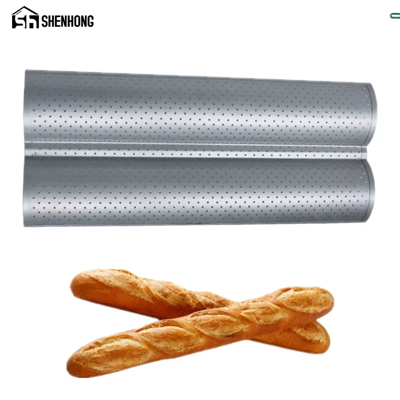 SHENHONG 100% Food Grade Carbon Steel 4 Groove 2 Groove Wave French Bread Baking Tray For Baguette Bake Mold Pan Banneton
SHENHONG 100% Food Grade Carbon Steel 4 Groove 2 Groove Wave French Bread Baking Tray For Baguette Bake Mold Pan Banneton