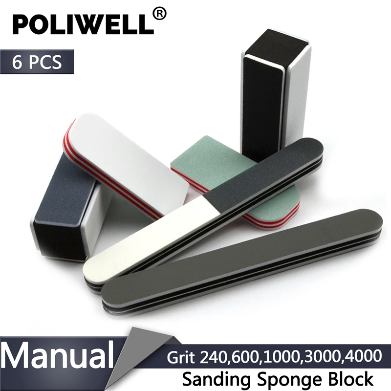 POLIWELL 6PCS High-Precision Manual Polishing Block Antique Plaything Sanding Blocks Nail Buffer Beauty Tool Kit Abrasive Block
POLIWELL 6PCS High-Precision Manual Polishing Block Antique Plaything Sanding Blocks Nail Buffer Beauty Tool Kit Abrasive Block