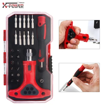New 26pcs/set Mini Multi-function Manual Screwdriver Set with 23pcs Accessories Slotted Phillips Tool for Repairing
New 26pcs/set Mini Multi-function Manual Screwdriver Set with 23pcs Accessories Slotted Phillips Tool for Repairing