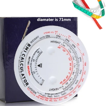 BMI Body Mass Index Retractable Tape 150cm Measure Calculator Diet Weight Loss Tape Measures Tools
BMI Body Mass Index Retractable Tape 150cm Measure Calculator Diet Weight Loss Tape Measures Tools