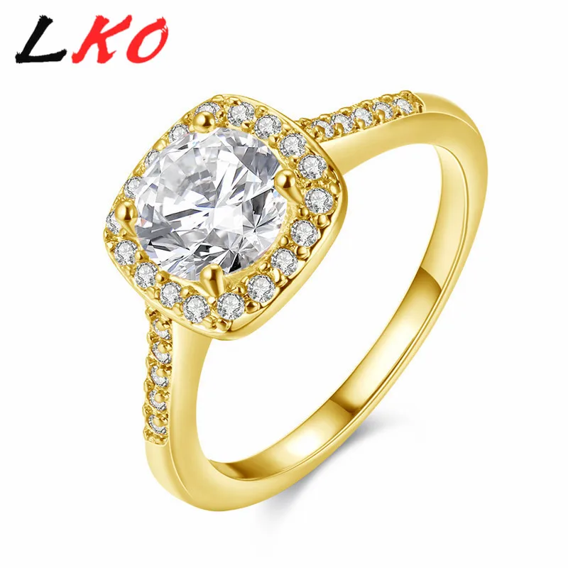 LKO Fashion Engagement Rings For Women Wedding Gold Rings Austrian Crystal Jewelry AKR002-A
LKO Fashion Engagement Rings For Women Wedding Gold Rings Austrian Crystal Jewelry AKR002-A