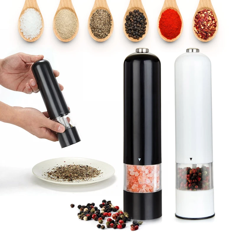 Electric Salt Pepper Mill Spice Grinder Stainless Steel Pepper Muller Kitchen Gadget Grinding Tools Spice Salt Seasoning Grinder
Electric Salt Pepper Mill Spice Grinder Stainless Steel Pepper Muller Kitchen Gadget Grinding Tools Spice Salt Seasoning Grinder