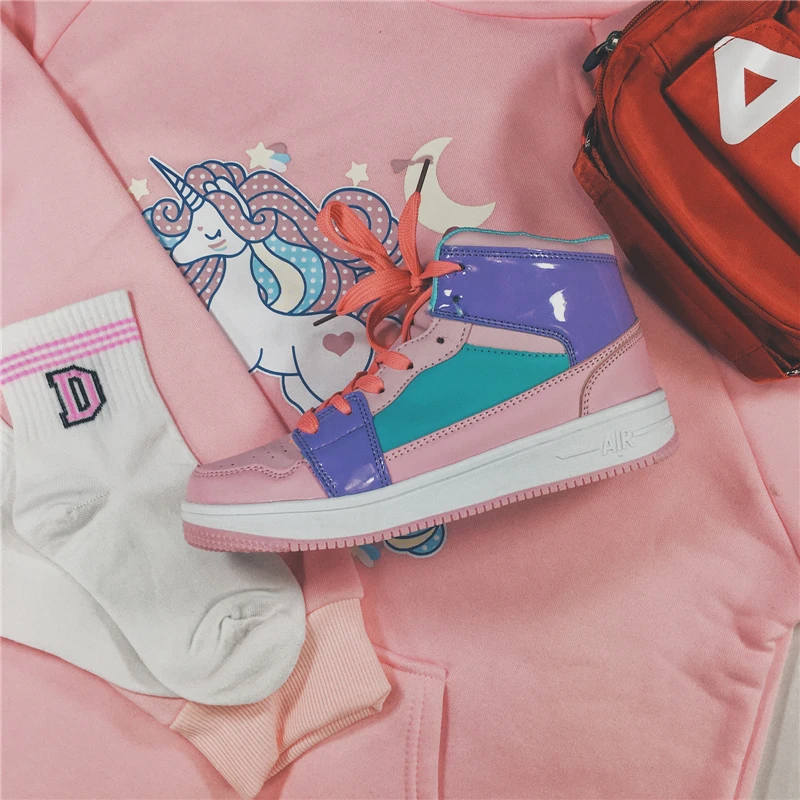 Autumn and winter new fashion women's Walking shoes hot macaron color hip hop high-top Outdoor Shoes
Autumn and winter new fashion women's Walking shoes hot macaron color hip hop high-top Outdoor Shoes