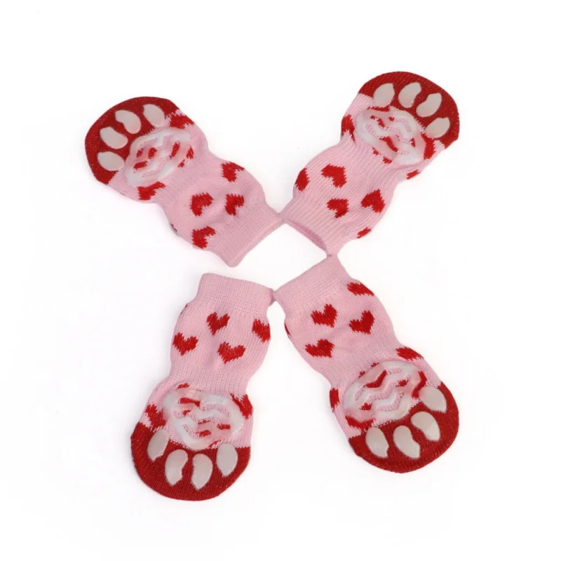4 pcs/set Indoor Pet Dog Socks Soft Quality Cotton Warm Antiskid Paws Dirts Away Easy Washing Dog Cat Shoe Socks
4 pcs/set Indoor Pet Dog Socks Soft Quality Cotton Warm Antiskid Paws Dirts Away Easy Washing Dog Cat Shoe Socks