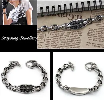 Women's New Stylish Jewelry Stainless Steel Silvery Delicate Cross Anchor Shape Bohemia Wrist Bracelet Chain Length: 21cm 
Women's New Stylish Jewelry Stainless Steel Silvery Delicate Cross Anchor Shape Bohemia Wrist Bracelet Chain Length: 21cm