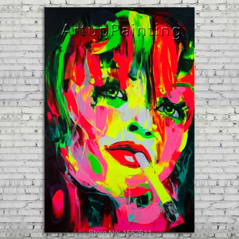 Palette knife portrait Face Oil painting Character figure canva Hand painted Francoise Nielly wall Art picture 06-10-14f1
Palette knife portrait Face Oil painting Character figure canva Hand painted Francoise Nielly wall Art picture 06-10-14f1