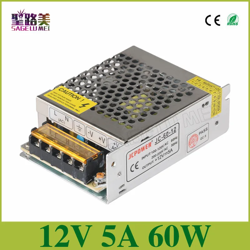 Universal Regulated Switching Power Supply Transformer For 5050 3528 led lighting module AC110V~220V input ,output DC12V 5A 60W
Universal Regulated Switching Power Supply Transformer For 5050 3528 led lighting module AC110V~220V input ,output DC12V 5A 60W