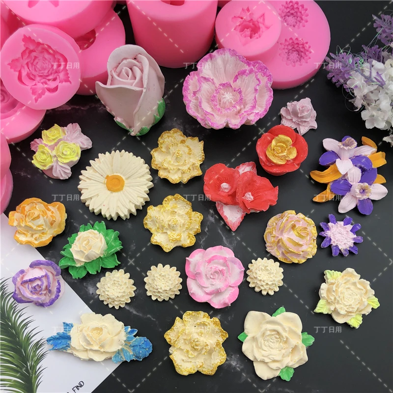Flower Silicone Cake Mold 3D Rose Mold Decorating Tools Chocolate Baking Mold Gypsum Clay Fondant Moulds
Flower Silicone Cake Mold 3D Rose Mold Decorating Tools Chocolate Baking Mold Gypsum Clay Fondant Moulds