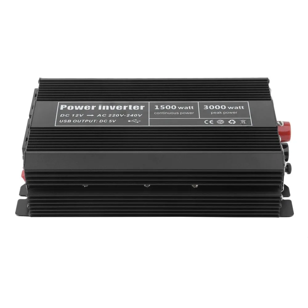 1500W Modified Sine Wave Power Inverter DC 12V To AC 220V-240V Car Power Voltage Converter Home Power Supply Transformer
1500W Modified Sine Wave Power Inverter DC 12V To AC 220V-240V Car Power Voltage Converter Home Power Supply Transformer