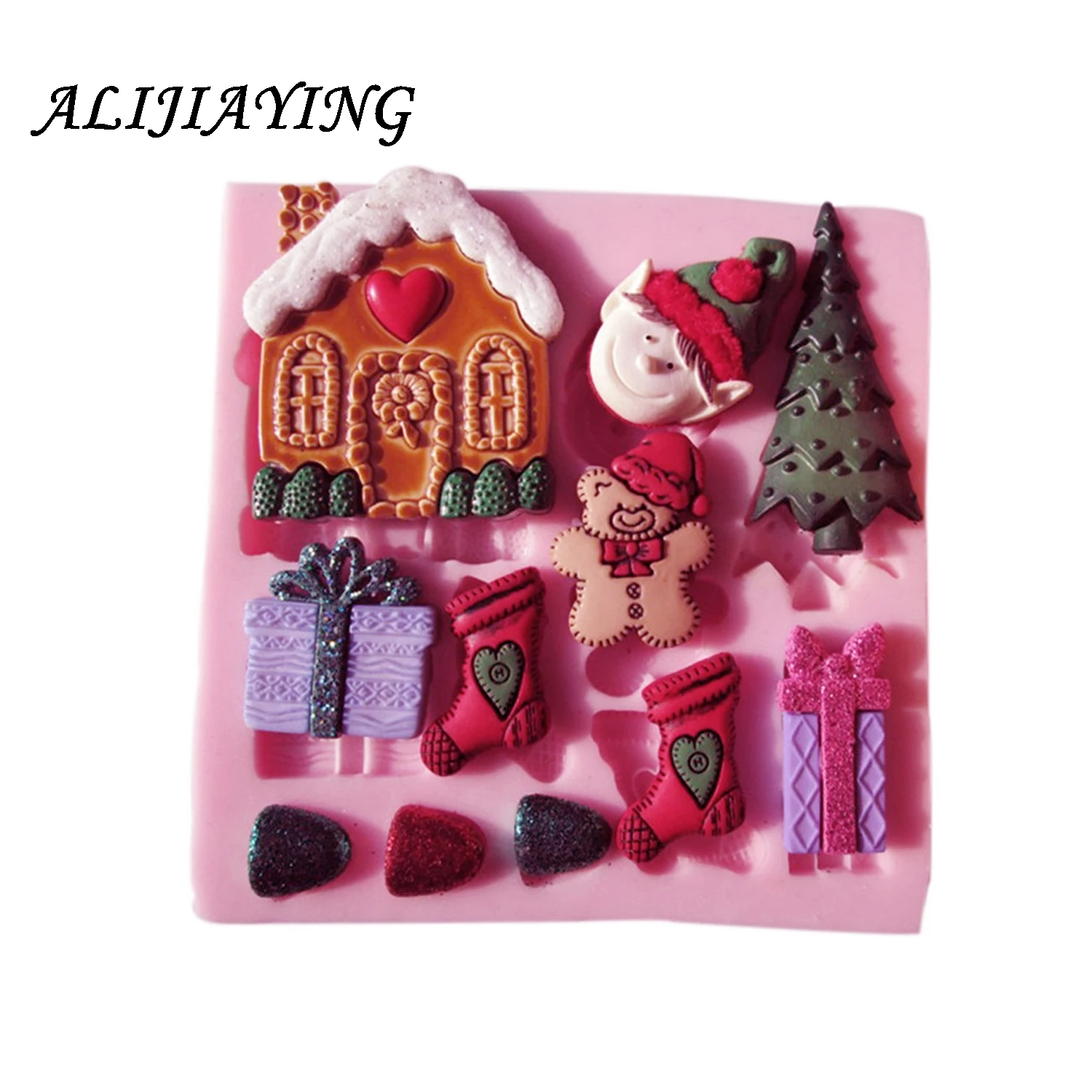 1Pcs Christmas Gift Tree socks house Snowman Silicone Fondant 3D Cake Mold Cupcake Candy Chocolate Baking Tool D0298
1Pcs Christmas Gift Tree socks house Snowman Silicone Fondant 3D Cake Mold Cupcake Candy Chocolate Baking Tool D0298