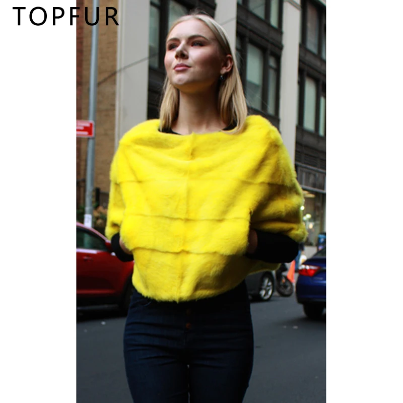 TOPFUR New Real Mink Fur Cape For Women Winter Natural Mink Fur Coat Fashion Luxury Real Fur Short Jacket Half Sleeves O-Neck
TOPFUR New Real Mink Fur Cape For Women Winter Natural Mink Fur Coat Fashion Luxury Real Fur Short Jacket Half Sleeves O-Neck