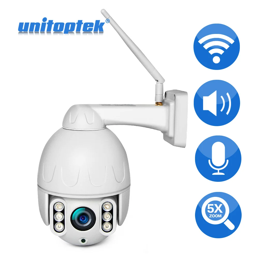 1080P Wireless Mini PTZ IP Camera Outdoor 5X Optical Zoom Two Way Audio Speed Dome CCTV Camera IR 50m WIFI PTZ Security Camera
1080P Wireless Mini PTZ IP Camera Outdoor 5X Optical Zoom Two Way Audio Speed Dome CCTV Camera IR 50m WIFI PTZ Security Camera