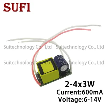6W 9W 12W High quality LED Driver 2-4x3W Power Supply 2x3W 3x3W 4x3W 600mA DC6-14V Lighting Transformers for LED lights
6W 9W 12W High quality LED Driver 2-4x3W Power Supply 2x3W 3x3W 4x3W 600mA DC6-14V Lighting Transformers for LED lights