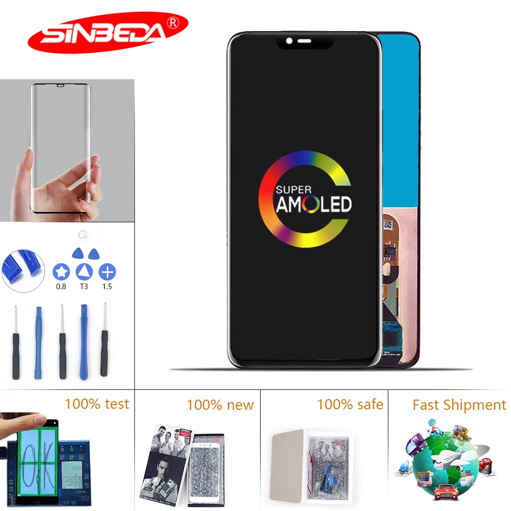 6.39"100% New Super AMOLED For HUAWEI Mate 20 Pro LCD Display Touch Screen With Fingerprint For HUAWE Mate 20 Pro Display
6.39"100% New Super AMOLED For HUAWEI Mate 20 Pro LCD Display Touch Screen With Fingerprint For HUAWE Mate 20 Pro Display