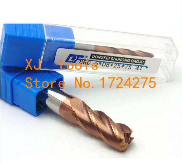 1PCS 4R1.0~6R1.0*75L Titanium yellow 4 flutes Cemented Carbide Corner Radius endmill CNC router bit milling cutter tool
1PCS 4R1.0~6R1.0*75L Titanium yellow 4 flutes Cemented Carbide Corner Radius endmill CNC router bit milling cutter tool