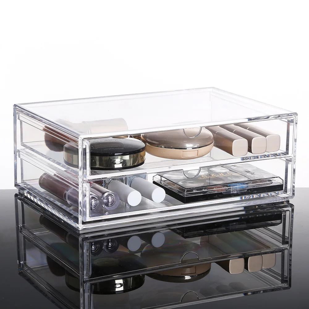 2018 NEW Cosmetic Organizer 2-layer Drawers Desk Jewelry Organizer Acrylic Lipstick Makeup Organizer Arrangement Storage Box
2018 NEW Cosmetic Organizer 2-layer Drawers Desk Jewelry Organizer Acrylic Lipstick Makeup Organizer Arrangement Storage Box