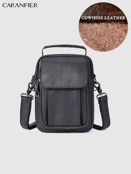 CARANFIER Mens Travel Bag Genuine Cowhide Leather Multi-Function Waist Packs Casual Shoulder Crossbody Bag Zipper Small Handbags
CARANFIER Mens Travel Bag Genuine Cowhide Leather Multi-Function Waist Packs Casual Shoulder Crossbody Bag Zipper Small Handbags