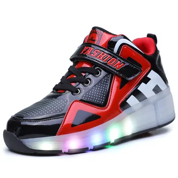 Kids Shoes With light LED Lighted Breathable Children roller sneaker Sport Casual Boy Girls Glowing Shoes
Kids Shoes With light LED Lighted Breathable Children roller sneaker Sport Casual Boy Girls Glowing Shoes