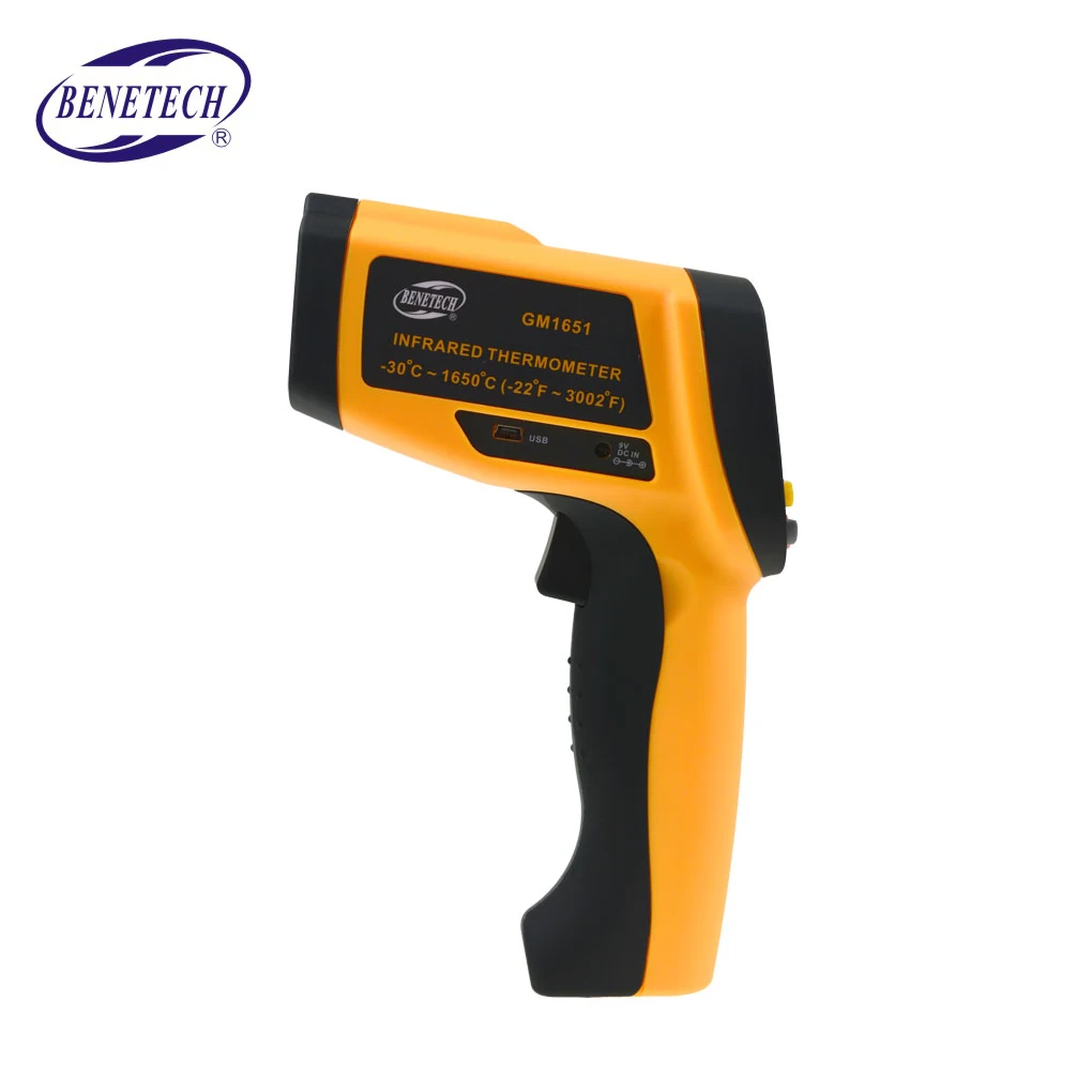 Benetech GM1651 USB Digital Infrared Thermometer Non-contact IR Thermometer Tester Range
Benetech GM1651 USB Digital Infrared Thermometer Non-contact IR Thermometer Tester Range