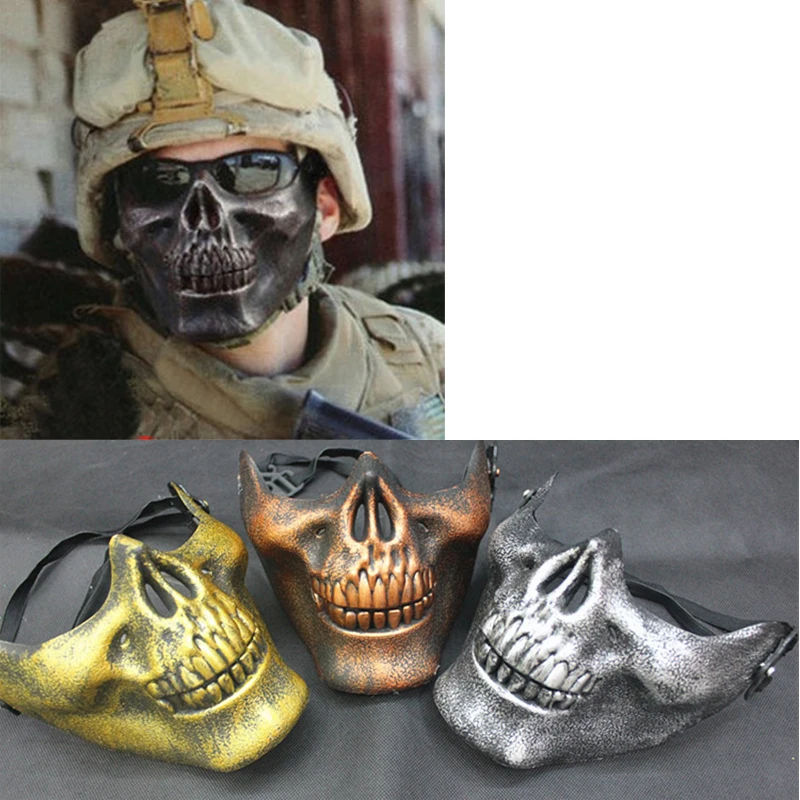 Plastic Horror Skull Jaw Mask Terror Half Face Shied Human Skeleton Warrior Ghost Mask for Halloween Party LXY9
Plastic Horror Skull Jaw Mask Terror Half Face Shied Human Skeleton Warrior Ghost Mask for Halloween Party LXY9