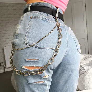 Shining Stone 2019 New Fashion Worn Chain Tassel Hole High Waist Euro-American Beggar Jeans Woman
Shining Stone 2019 New Fashion Worn Chain Tassel Hole High Waist Euro-American Beggar Jeans Woman