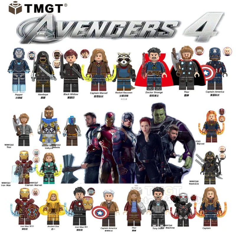 20PCS marvel Endgame X0256 toys Captain America War Machine Thor Valkyrie Doctor Strange Building Blocks Children gifts
20PCS marvel Endgame X0256 toys Captain America War Machine Thor Valkyrie Doctor Strange Building Blocks Children gifts