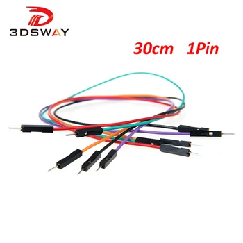 3DSWAY 50pcs/lot DuPont Cables 30cm 1pin Breadboard Jumper Wires Cables Male to Male M-F F-F for Electronic DIY Starter Kits
3DSWAY 50pcs/lot DuPont Cables 30cm 1pin Breadboard Jumper Wires Cables Male to Male M-F F-F for Electronic DIY Starter Kits