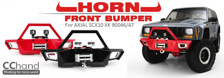 SCX-10 II 90046 1:10 CChand metal HONR front Bumper for 1/10 SCX10 90046/90047 cherokee
SCX-10 II 90046 1:10 CChand metal HONR front Bumper for 1/10 SCX10 90046/90047 cherokee